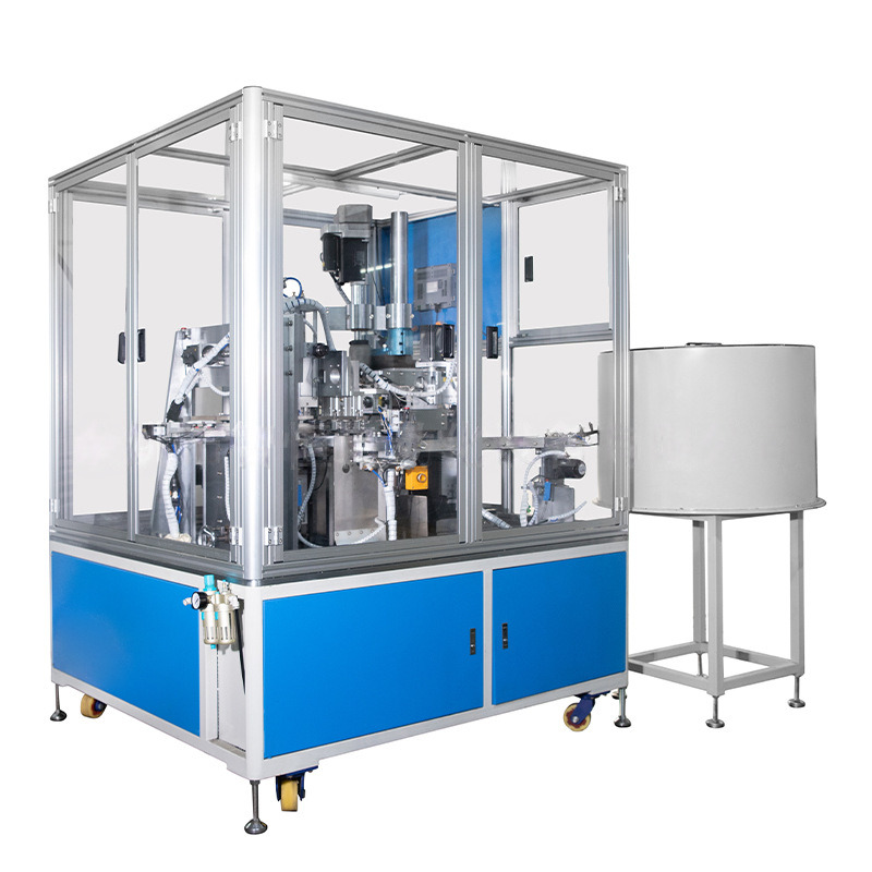 全自动锌壳铣边攻牙机